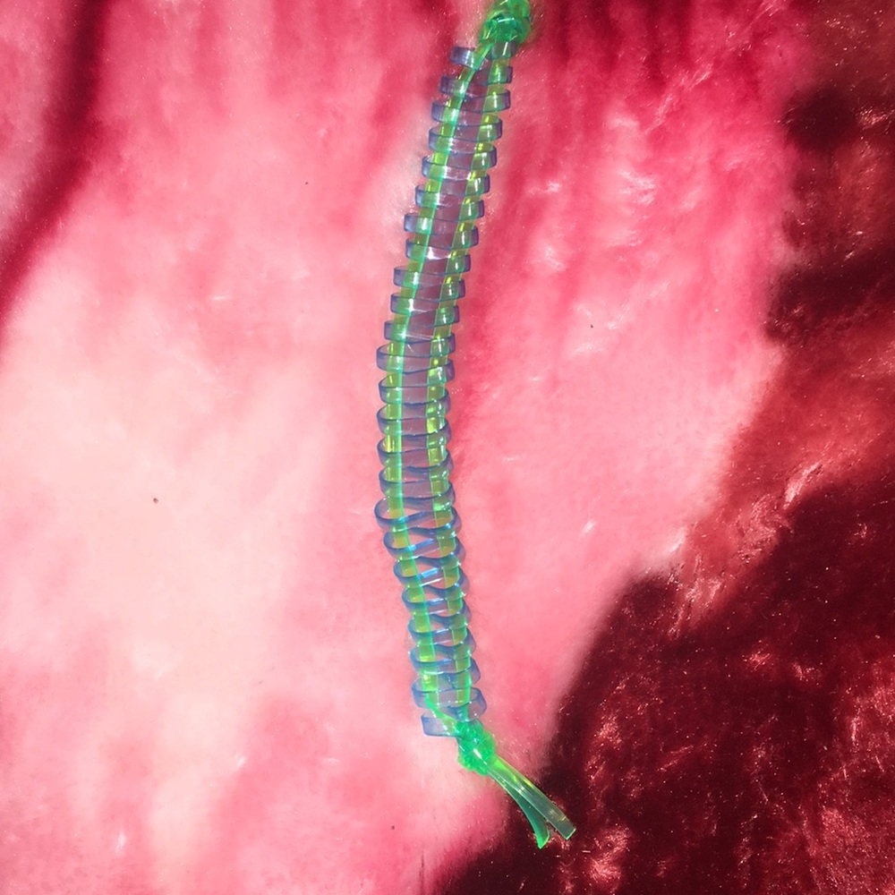 Handmade Gimp zipper brace let